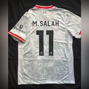 Mo Salah #11 M-XL White Soccer Jersey Third 2025 England